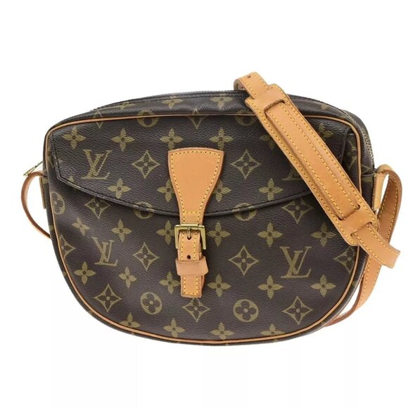 LOUIS VUITTON Jeune Fille MM Shoulder Bag Monogram Leather Brown - Picture 1 of 16
